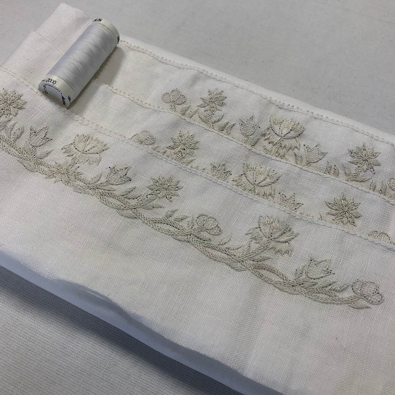 MATERIALPAKKE BRODERT NORDLANDSKJORTE I LIN - Bilde 5
