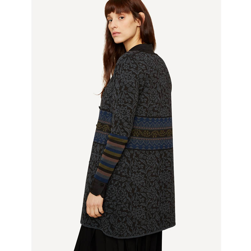 Silkevei cardigan sort - Bilde 2