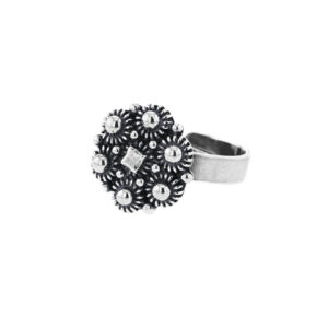 Ring, stor kruseknapp