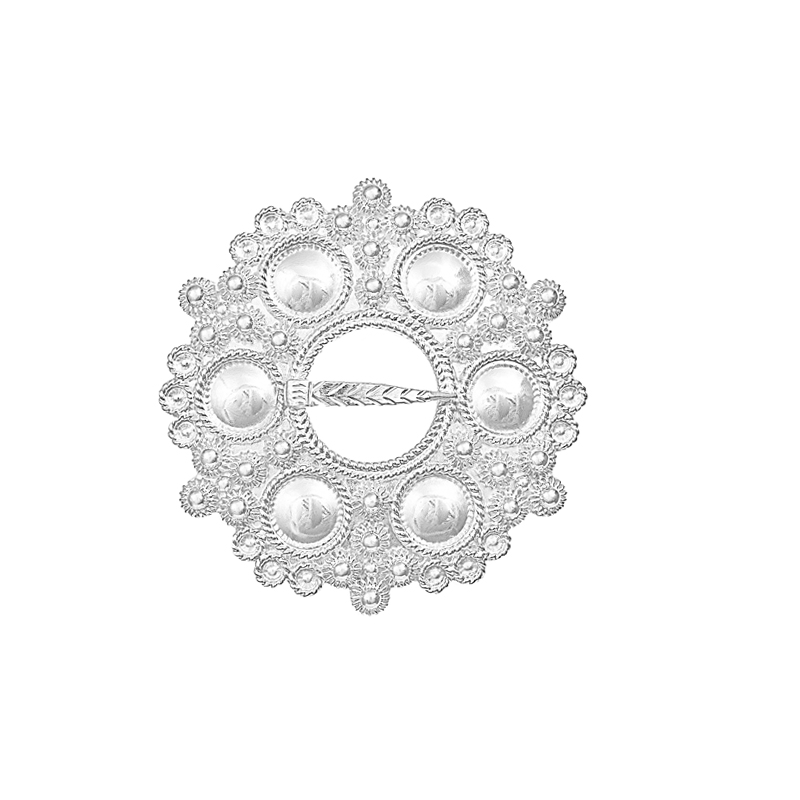 Halsring m/blanke knopper 2171 - Bilde 1