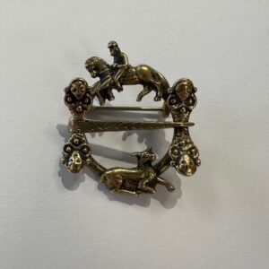Hornring Figursølje Messing