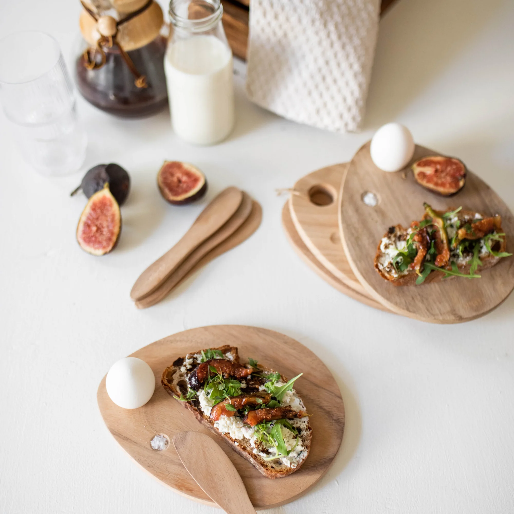 Smørkniv i tre, 4pk