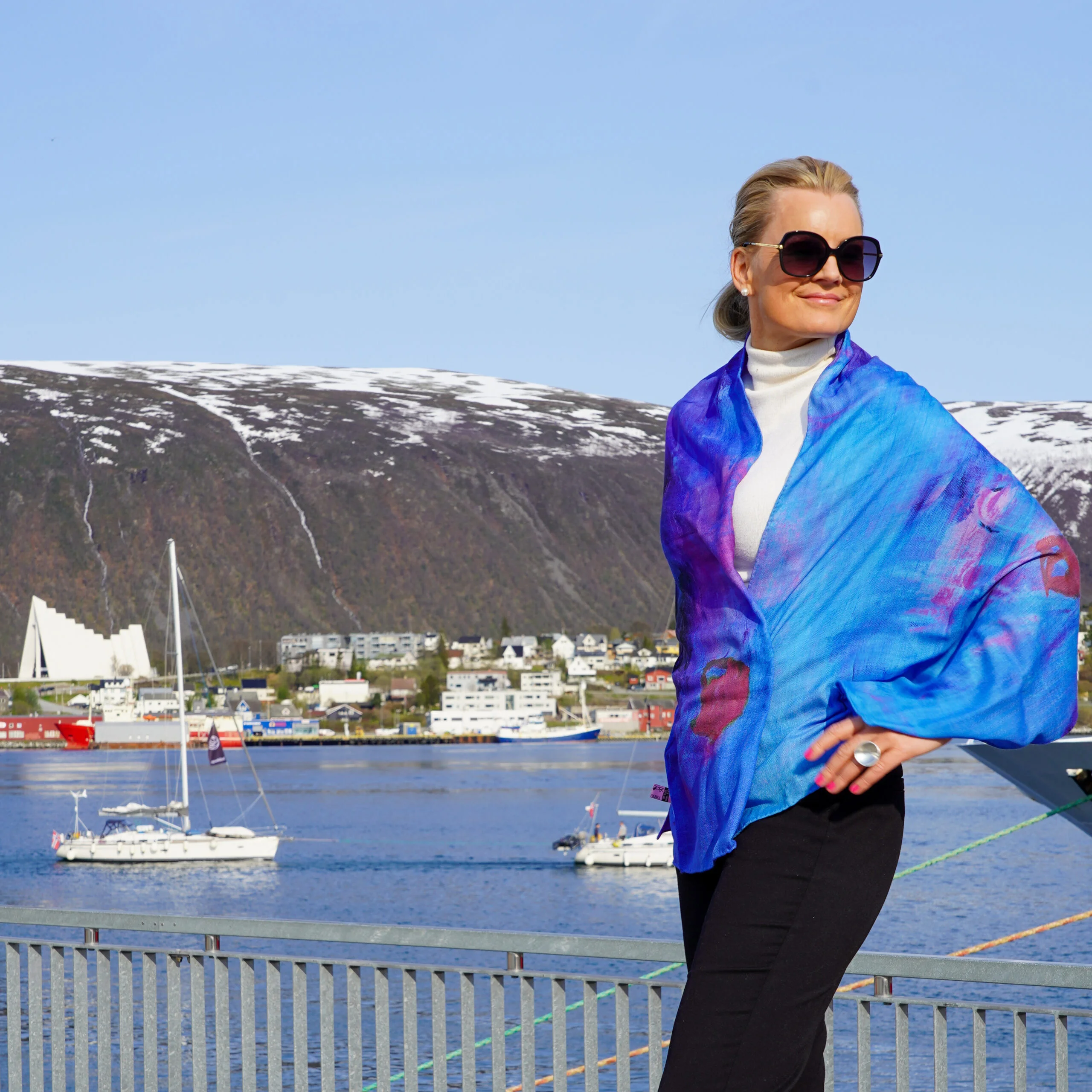 Skjerf Blurres lines - Bilde 1