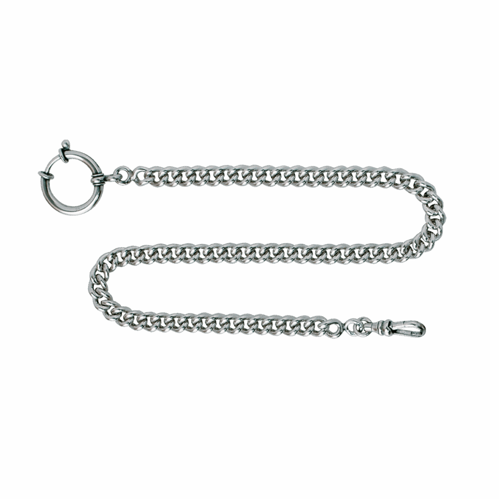 Klokkekjede 34 cm panser, oksidert