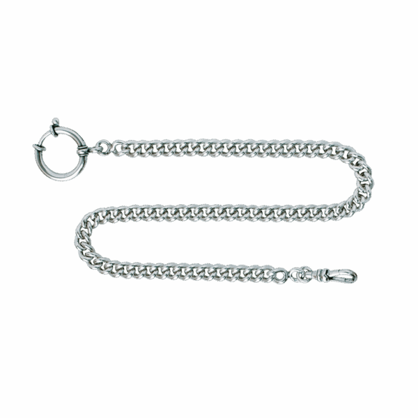 Klokkekjede 34 cm panser, kvit