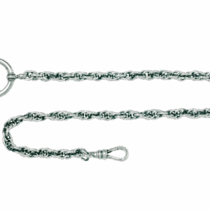 Klokkekjede 35 cm cordel, oksidert