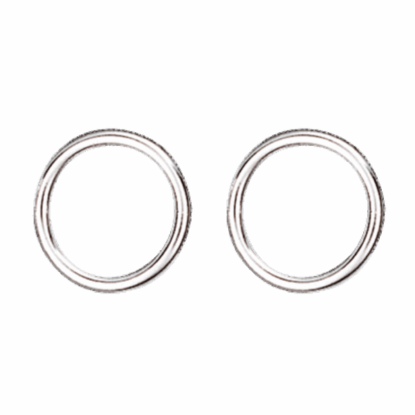 Maljering 13 mm par, kvit
