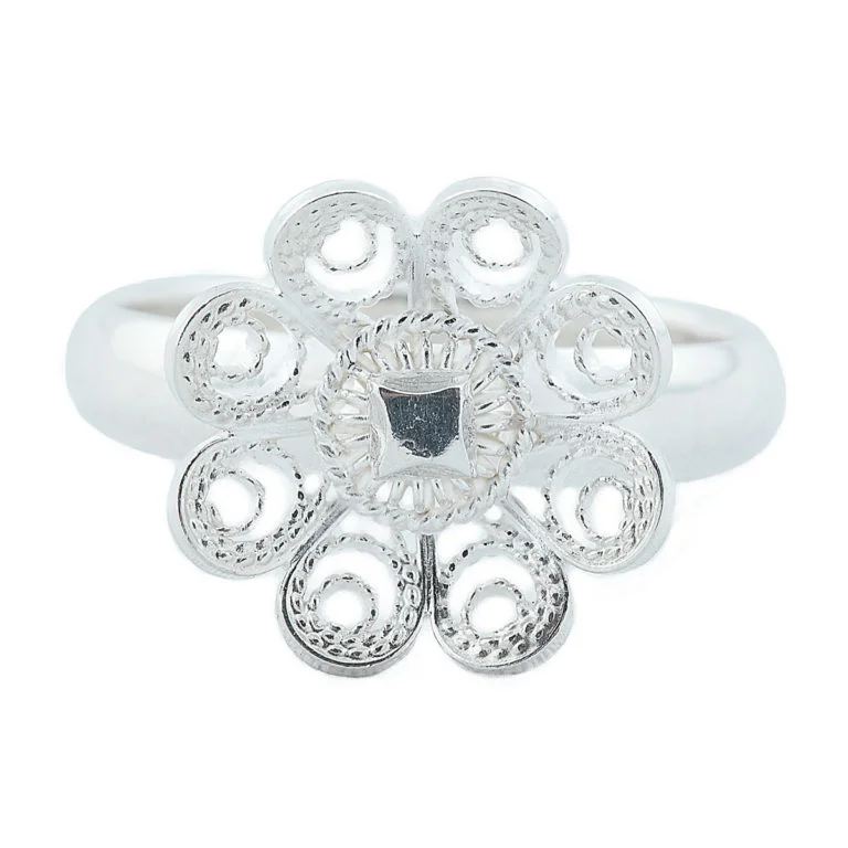 Ring til bunad m/8 blads rose 9601