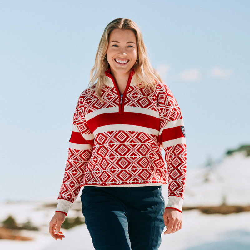 Team Norway Cortina ullgenser, dame, rød og blå - Bilde 5