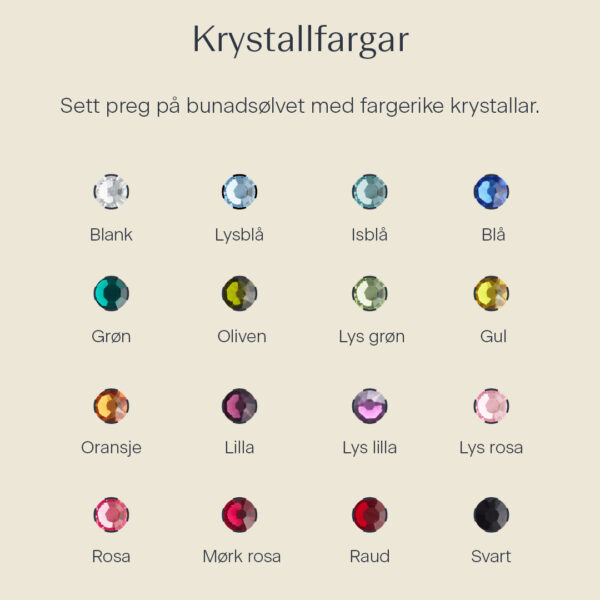 Skjerfring med stein og filigran, oksidert