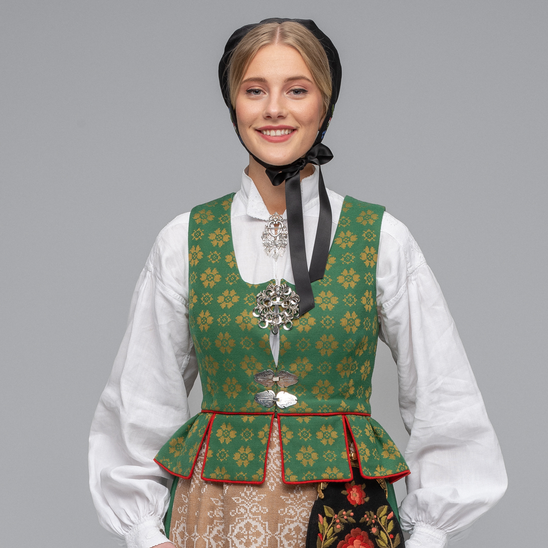 Materialpakke Vest Gloria grønn - Bilde 1