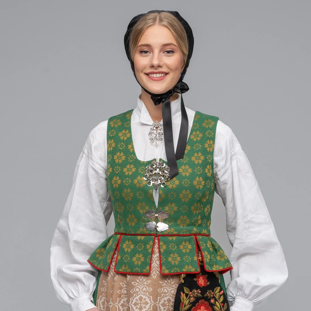 Materialpakke Vest Gloria grønn - Bilde 1
