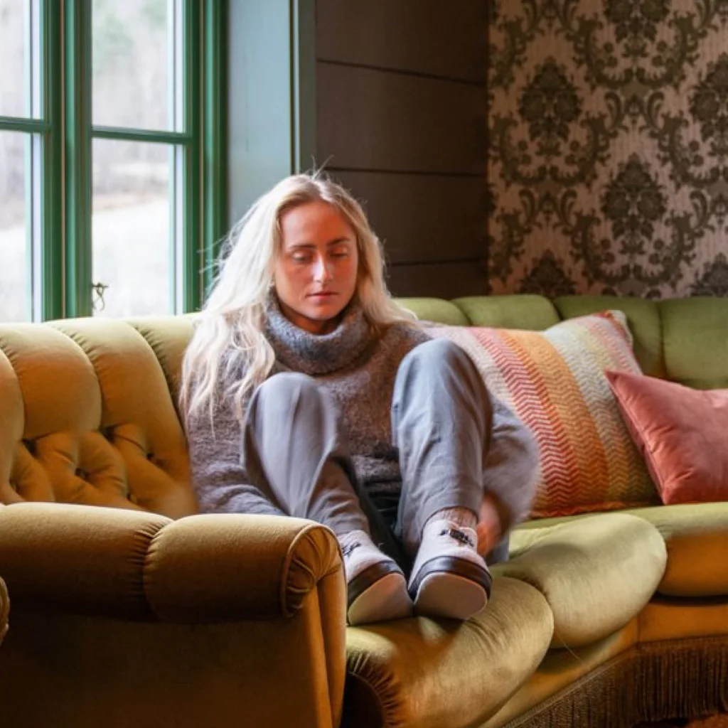 Grå tøfler i filt dame - den originale Haus tøffelen - Bilde 7