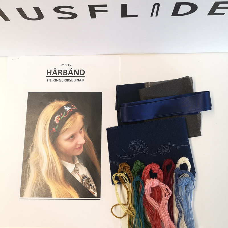 Materialpakke hårbånd til Ringeriksbunad - Bilde 2