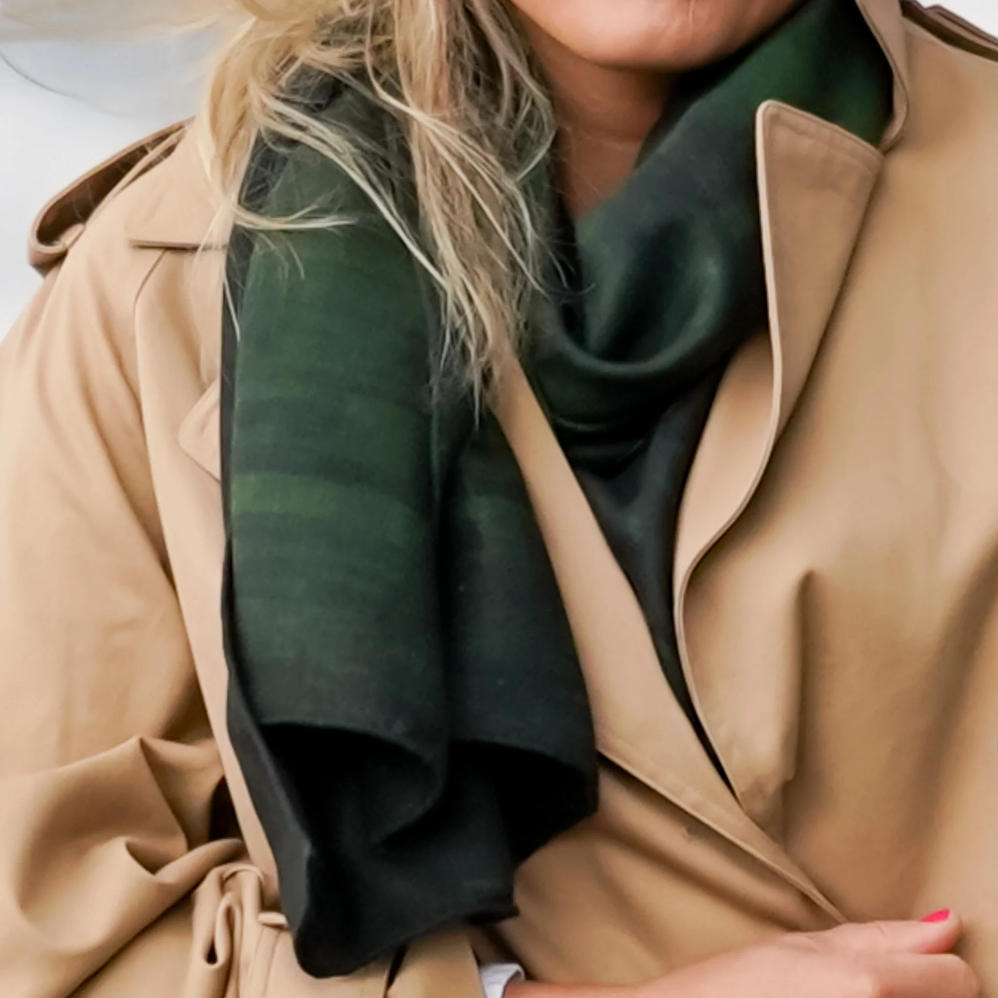Skjerf Over the seven seas dark green - Bilde 1