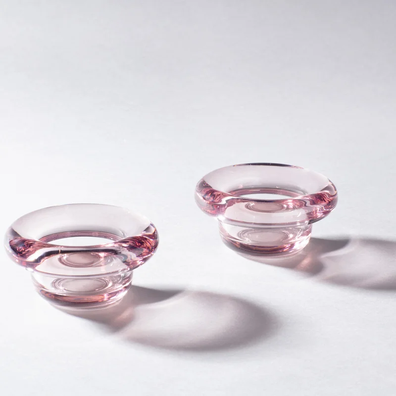 SIRKEL telysholder rosa