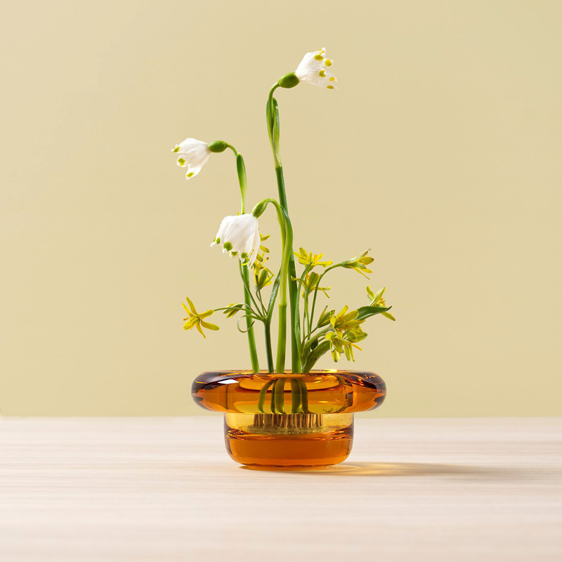 Sirkel telysholder amber - Bilde 1