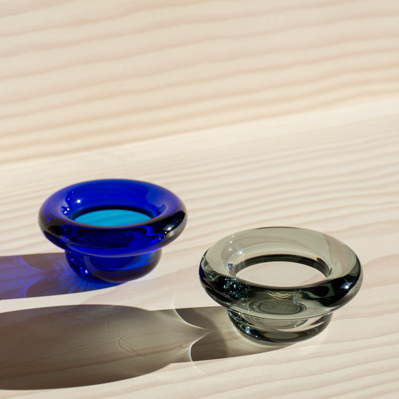SIRKEL telysholder cobalt - Bilde 2
